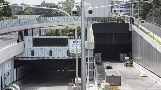 The M4 East tunnel is due to open to motorists within the next four months.