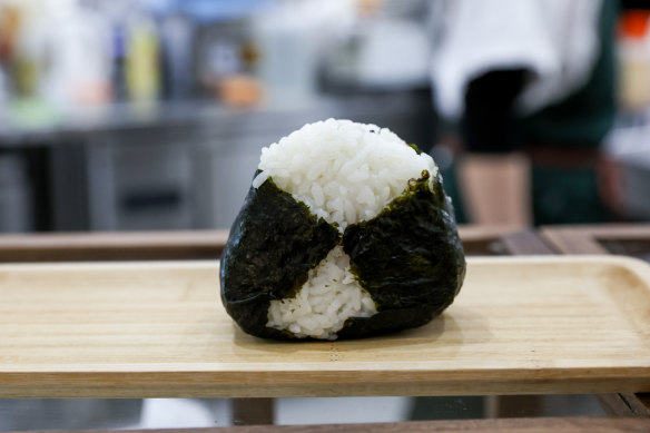 Golden egg umami onigiri.