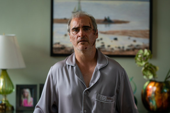 Joaquin Phoenix as the titular character in Ari Aster’s Beau Is Afraid.