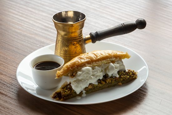 Baklava ice cream sandwich at Shamiat.