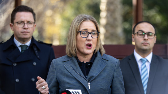 Victorian Premier Jacinta Allan announces the youth justice legislation.