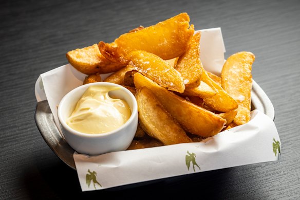 Triple-cooked chips are made from scratch.