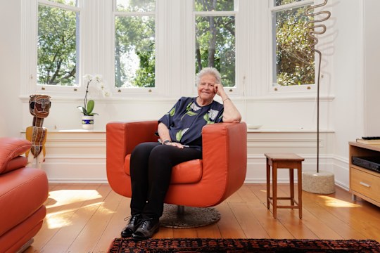 Kerry Schott recieving a Lifetime achievement award in the AFR Energy and Climate awards.