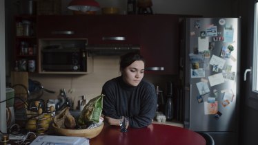 Philae Lachaux at her family’s home in Viroflay, France. The lockdowns have been particularly hard on the mental well-being of the young. 