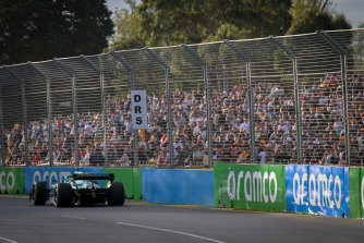 Strong crowds flocked to Albert Park on Friday.