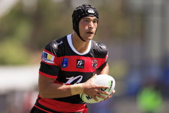 Boom Roosters teenager Joseph Suaalii scored twice for North Sydney in the NSW Cup on Sunday.