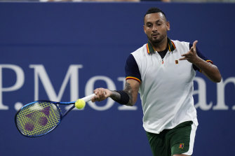 Nick Kyrgios at the US Open in August this year.