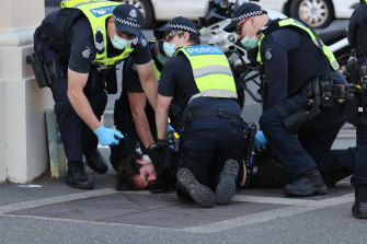 Photo of the arrest.
