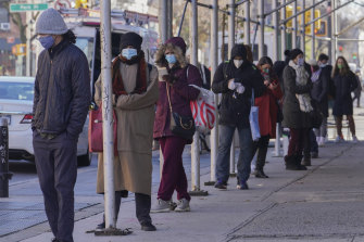 America’s unemployment rate has dropped from a pandemic high of 14.8 per cent to 5.4 per cent. 