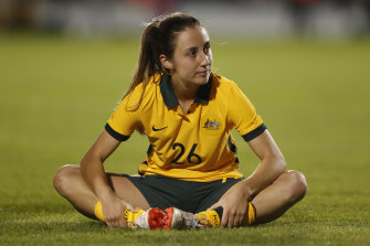 Matildas midfielder Clare Wheeler.