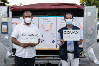 Doses of the AstraZeneca vaccine landed in Port Moresby under the COVAX facility.