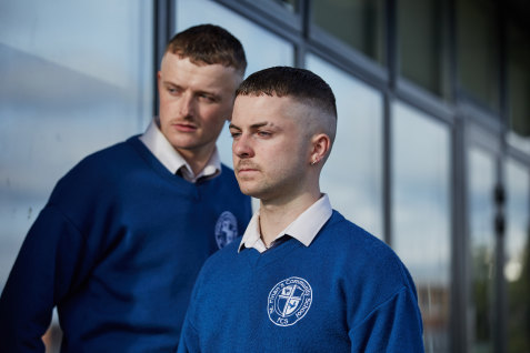 Alex Murphy and Chris Walley in Irish sitcom The Young Offenders. 