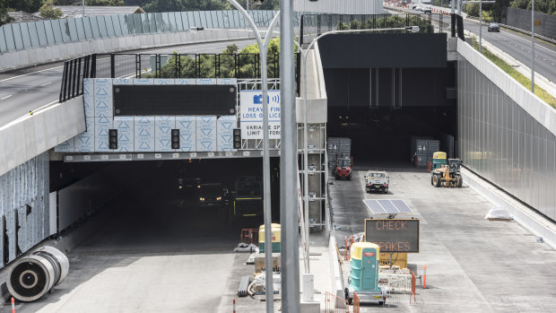 The M4 East tunnel is due to open to motorists within the next four months.