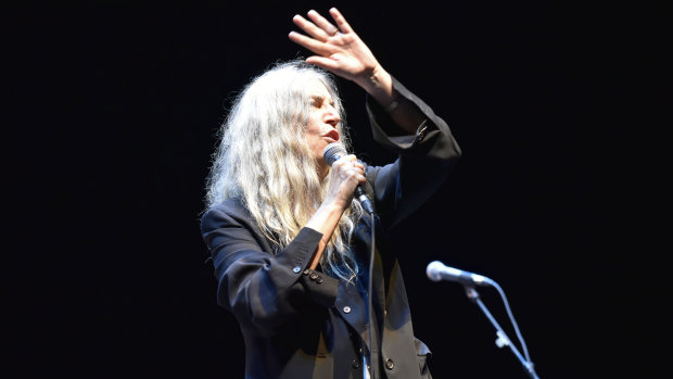 Patti Smith performing in Paris last August.