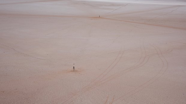 Lake Ballard in WA's Goldfields region. 