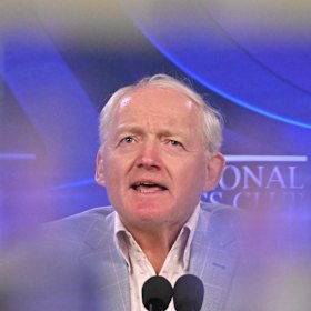 Toby Walsh speaking at the National Press Club.