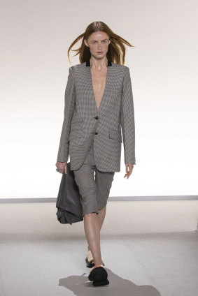 Short suits featured on many runways, including Givenchy.