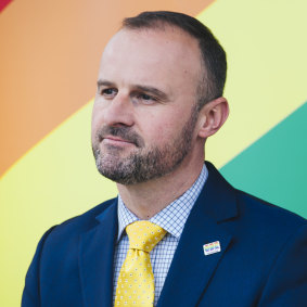 Chief Minister Andrew Barr, who is pushing for the change to Labor's national platform.