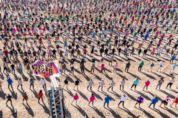 In 2022, the Birdsville Big Red Bash set a new world dance record, with more than 4000 people dancing to the Nutbush.