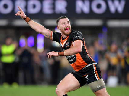 Wests Tigers match-winner Jackson Hastings.