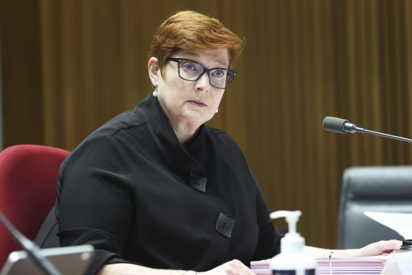 Foreign Minister Marise Payne.