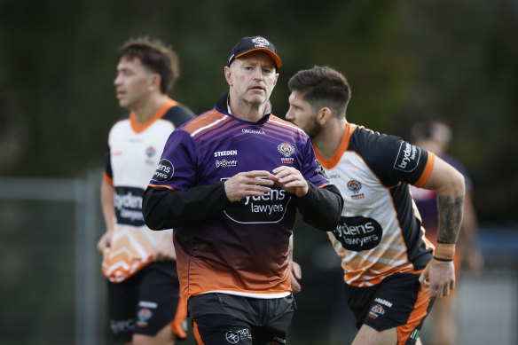 Michael Maguire was sacked as Wests Tigers coach on Tuesday.