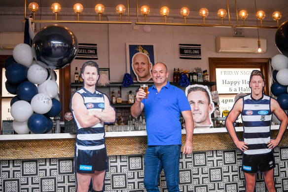 Belmont Hotel owner Simon Farrell said his business enjoyed a spike in sales thanks to the Cats’ success. 