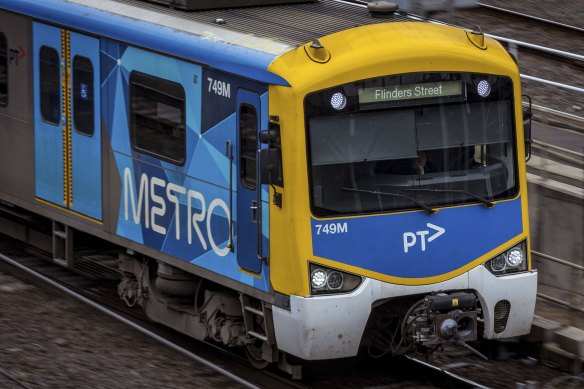 Melbourne’s trains carry around 450,000 passengers every day.