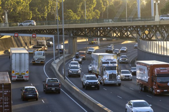 Traffic has reached almost pre pandemic levels on Melbourne’s Monash Freeway.  