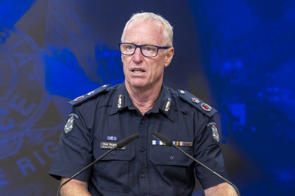 Acting Chief Commissioner Rick Nugent last month.