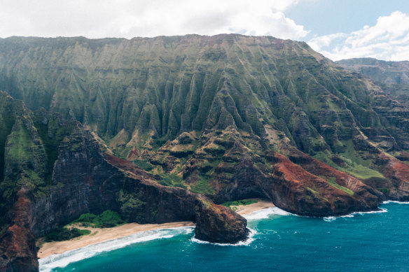 The Napali Coast’s dramatic topography.