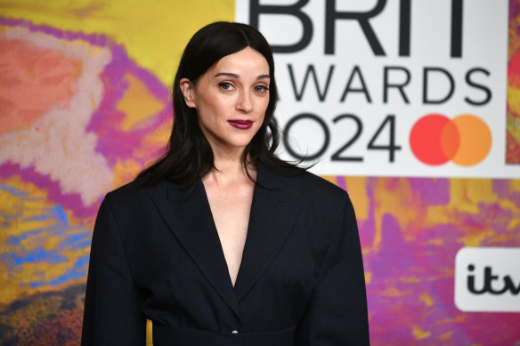 St. Vincent at the Brit Awards in London in March.