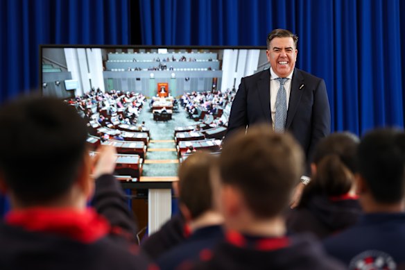 Speaker Milton Dick has spoken about Australian democracy at more than 200 schools during his time as Speaker of the House.