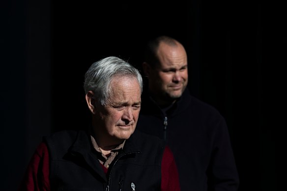 Ian Wilkinson outside court.
