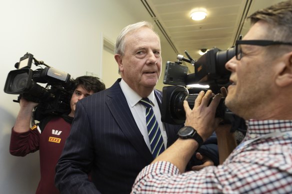 Peter Costello is asked about the alleged incident at Parliament House on Thursday evening.