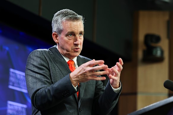O CEO da AustralianSuper, Paul Schroder, conheceu o primeiro-ministro do Reino Unido, Keir Starmer, no ano passado.