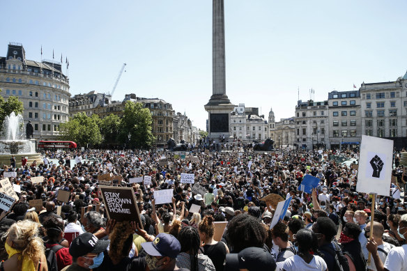 A Black Lives Matter rally in London last weekend. 