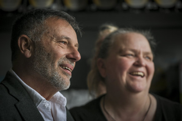 Joe Calleja and Kelly Warren.