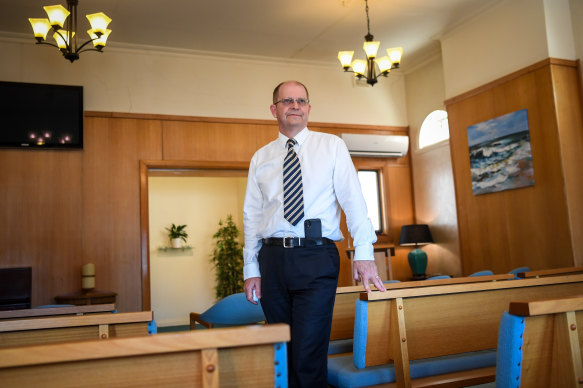 Funeral director Nigel Davies.