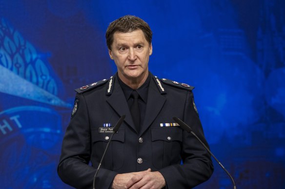 Victorian Police Chief Commissioner Shane Patton.