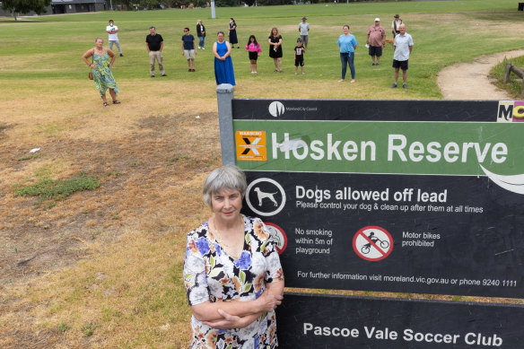 Margaret-Mary Cashin has lodged complaints about Merri-bek Council’s decisions around Hosken Reserve.