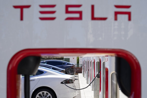 Tesla’s market capitalisation has fallen to $US345 billion.