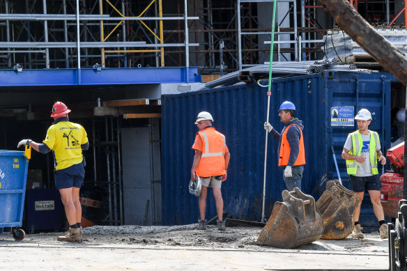 Construction work continues in Victoria – for now.