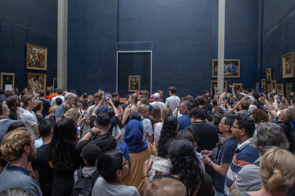 Of the nine million visitors to the Louvre each year, 70 per cent are there just for a glimpse of the Mona Lisa.