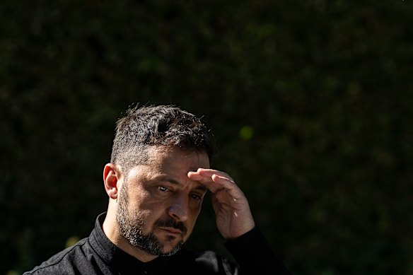 Ukrainian President Volodymyr Zelensky in Denmark on Thursday.