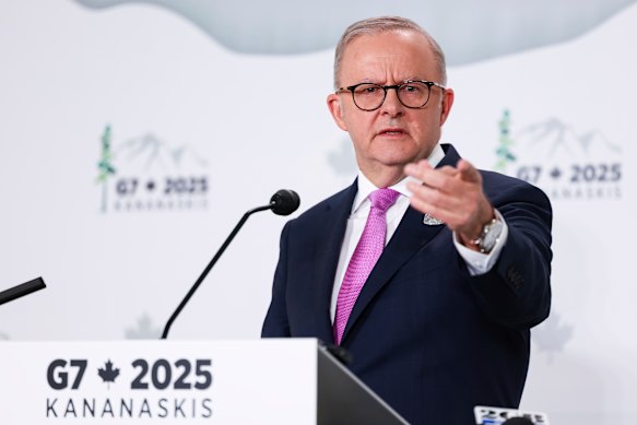 Prime Minister Anthony Albanese explained Australia’s News Bargaining Code to US officials while at the G7.