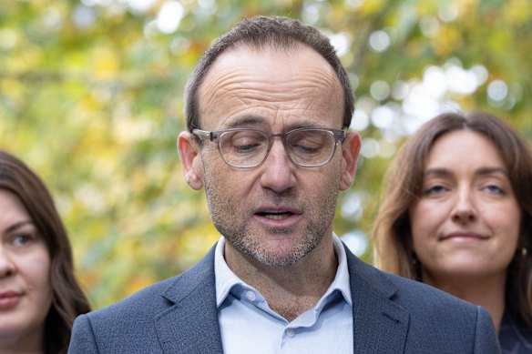 Adam Bandt defended the Greens’ stance on Israel.