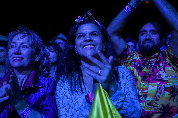 It had been a big Sunday line-up at Womadelaide, and the crowd stuck around for Ondatropica’s late night set.