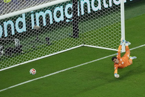 The goal in the 31st minute came after sustained pressure from Japan.