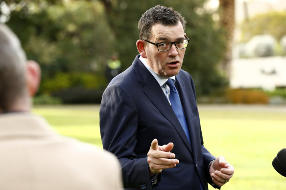 Daniel Andrews spoke to reporters about the full review into the Victorian Labor Party on Wednesday morning.